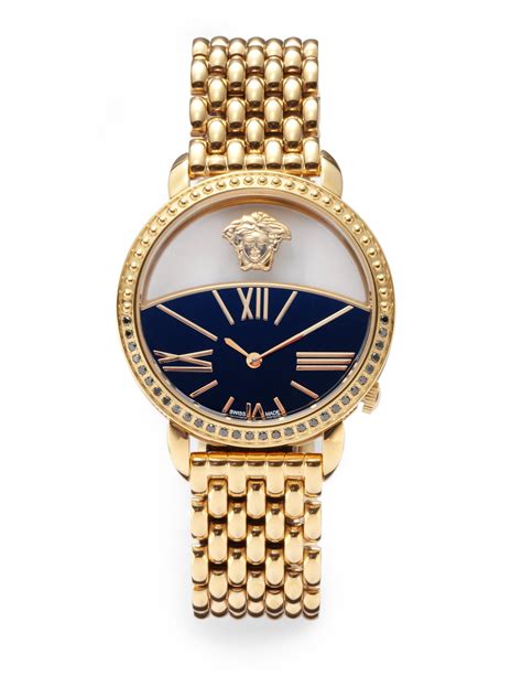 versace watch gold women's|versace watches with diamond.